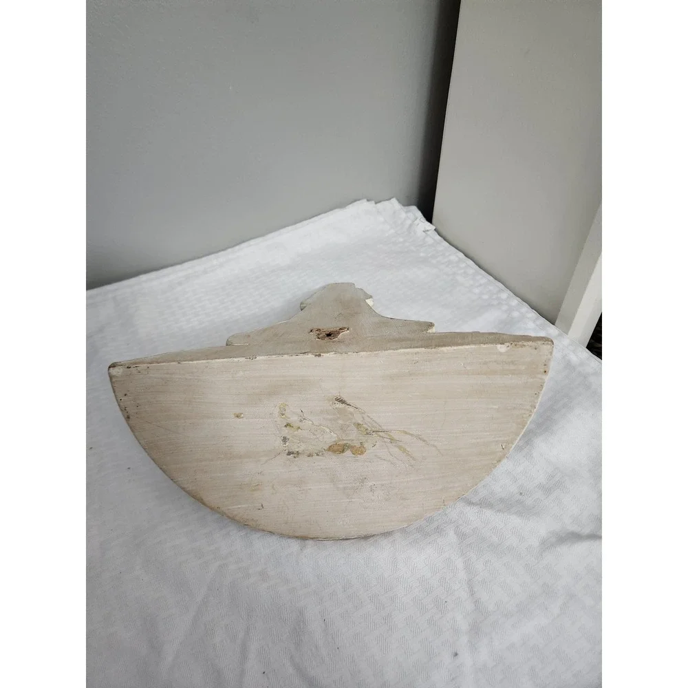 Vintage Distressed White Decorative Wall Corbel Architectural Sconce